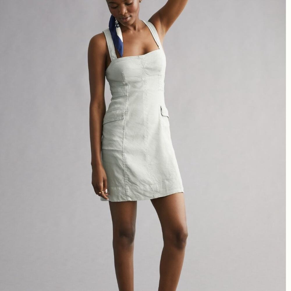 ANTHROPOLOGIE Square Neck Mini Dress NWT in Size 14